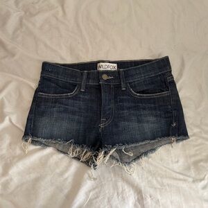 Wildfox Dark Denim Jean Shorts